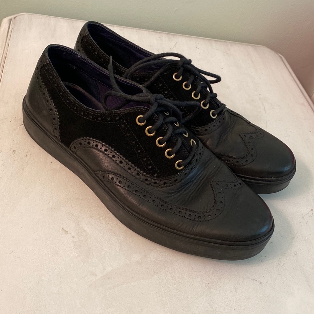 Cole Haan black sued/ leather shoes